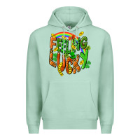 Seafoam St. Patrick's Day Feeling lucky Premium Hoodie - CowGirlArtShop