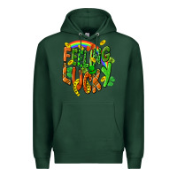 Sports Green St. Patrick's Day Feeling lucky Premium Hoodie - CowGirlArtShop