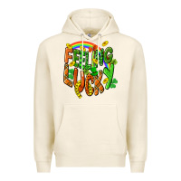Tofu St. Patrick's Day Feeling lucky Premium Hoodie - CowGirlArtShop