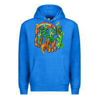 True Royal St. Patrick's Day Feeling lucky Premium Hoodie - CowGirlArtShop