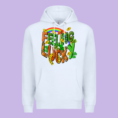 St. Patrick's Day Feeling Lucky Premium Hoodie Designed By Cowgirlartshop