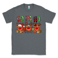 Charcoal Heather Ho ho ho Reindeer Classic Tee - NancyCooperArtShop