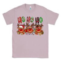 Lilac Ho ho ho Reindeer Classic Tee - NancyCooperArtShop