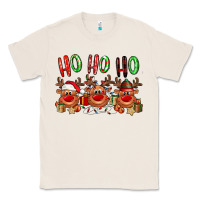 Natural Ho ho ho Reindeer Classic Tee - NancyCooperArtShop