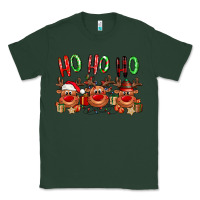 Sports Green Ho ho ho Reindeer Classic Tee - NancyCooperArtShop