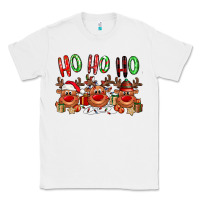 White Ho ho ho Reindeer Classic Tee - NancyCooperArtShop