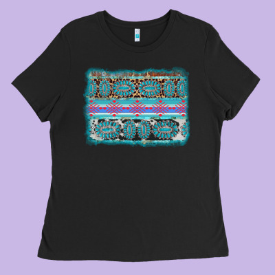 Turquoise Gemstone Background Ladies Tee Designed By Adodesignshop