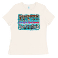 Bone turquoise gemstone background Ladies Tee - AdoDesignShop