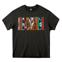 Asphalt western horses gemstone horse cowhide leopard floral background licens Heavy Core Tee - Artiststas