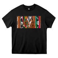 Black western horses gemstone horse cowhide leopard floral background licens Heavy Core Tee - Artiststas