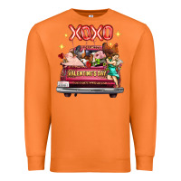 Carrot Valentine's Day Truck Farm Animals Cupid XOXO Premium Sweatshirt - FaDigitalArtStudio