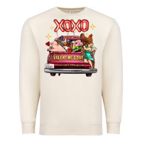 Sandshell Valentine's Day Truck Farm Animals Cupid XOXO Premium Sweatshirt - FaDigitalArtStudio