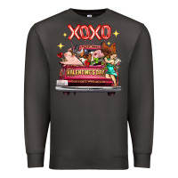 Smoke Valentine's Day Truck Farm Animals Cupid XOXO Premium Sweatshirt - FaDigitalArtStudio