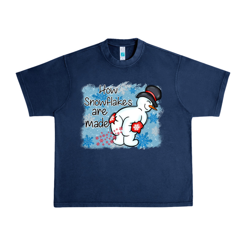 How Snowflakes Are Made Winter Christmas Urban Heavy Tee by MaliasSmallBusiness | Teevron
