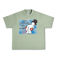 Oil Green how snowflakes are made winter christmas Urban Heavy Tee - MaliasSmallBusiness