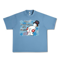 Pebble Blue how snowflakes are made winter christmas Urban Heavy Tee - MaliasSmallBusiness