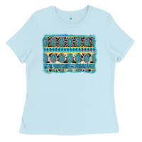 Baby Blue turquoise gemstone background Ladies Tee - AdoDesignShop