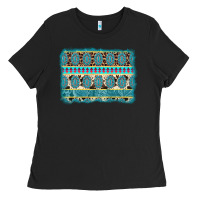 Black turquoise gemstone background Ladies Tee - AdoDesignShop