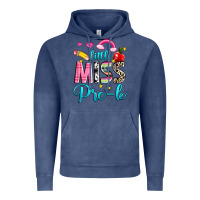 Vintage Denim little miss pre k Vintage Hoodie - NancyCooperArtShop