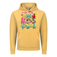 Vintage Mustard little miss pre k Vintage Hoodie - NancyCooperArtShop