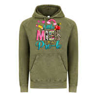 Vintage Olive little miss pre k Vintage Hoodie - NancyCooperArtShop