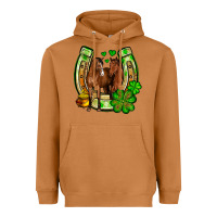 Meerkat St. Patrick's Day horse horseshoe Heavyweight Hoodie - OliviaCreatesArt