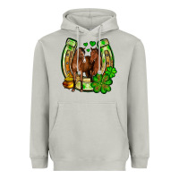 Moon Dust St. Patrick's Day horse horseshoe Heavyweight Hoodie - OliviaCreatesArt