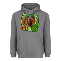 Storm St. Patrick's Day horse horseshoe Heavyweight Hoodie - OliviaCreatesArt