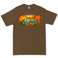 Cacao western desert darlin sunset cactus leopard serape   license plate tem Premium Tee - BarkalooDesign
