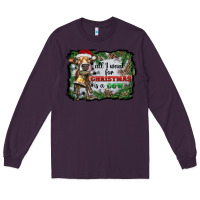 Plum all i want for christmas is a cow Long Sleeve Tee - RanaPortraitStore