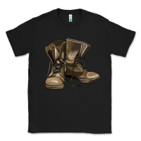 Black soldier veteran boots Classic Tee - MaliasSmallBusiness