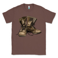 Chestnut soldier veteran boots Classic Tee - MaliasSmallBusiness