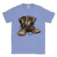Colony Blue soldier veteran boots Classic Tee - MaliasSmallBusiness
