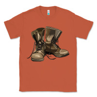 Copper soldier veteran boots Classic Tee - MaliasSmallBusiness