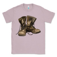 Lilac soldier veteran boots Classic Tee - MaliasSmallBusiness