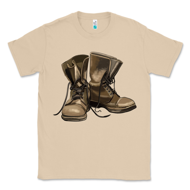 Soldier Veteran Boots Classic Tee by MaliasSmallBusiness | Teevron