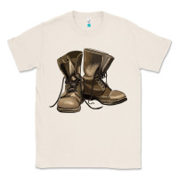 Natural soldier veteran boots Classic Tee - MaliasSmallBusiness