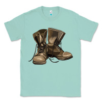 Seafoam soldier veteran boots Classic Tee - MaliasSmallBusiness