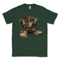 Sports Green soldier veteran boots Classic Tee - MaliasSmallBusiness
