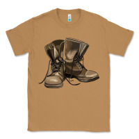 Toasted Coconut soldier veteran boots Classic Tee - MaliasSmallBusiness