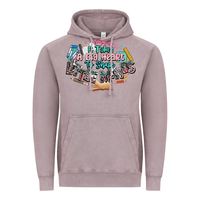 It Takes A Big Heart To Shape Little Mind Teacher Vintage Hoodie by NancyCooperArtShop | Teevron