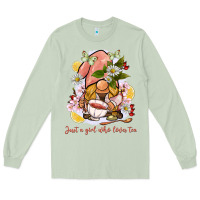 Matcha just a girl who loves tea gnome Long Sleeve Tee - BarkalooDesign