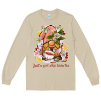 Mushroom just a girl who loves tea gnome Long Sleeve Tee - BarkalooDesign