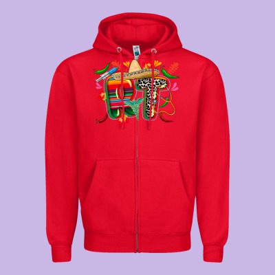 Cinco De Mayo Rt Zipper Hoodie Designed By Cowgirlartshop