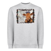 Heather Grey Between Jesus Take The Wheel I Wish A Heifer Would Heavyweight Sweatshirt - Bettercallsaul