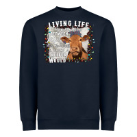 Navy Between Jesus Take The Wheel I Wish A Heifer Would Heavyweight Sweatshirt - Bettercallsaul