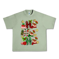 Oil Green ho ho ho reindeer Urban Heavy Tee - MaliasSmallBusiness