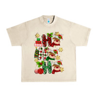 Sandshell ho ho ho reindeer Urban Heavy Tee - MaliasSmallBusiness
