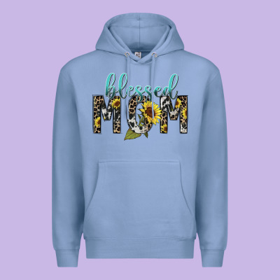 Blessed Mom Sunflower Mother's Day Premium Hoodie Designed By Howdyjamesfarm
