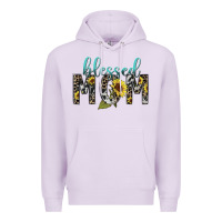 Lilac Blessed mom sunflower mother's day Premium Hoodie - HowdyJamesFarm